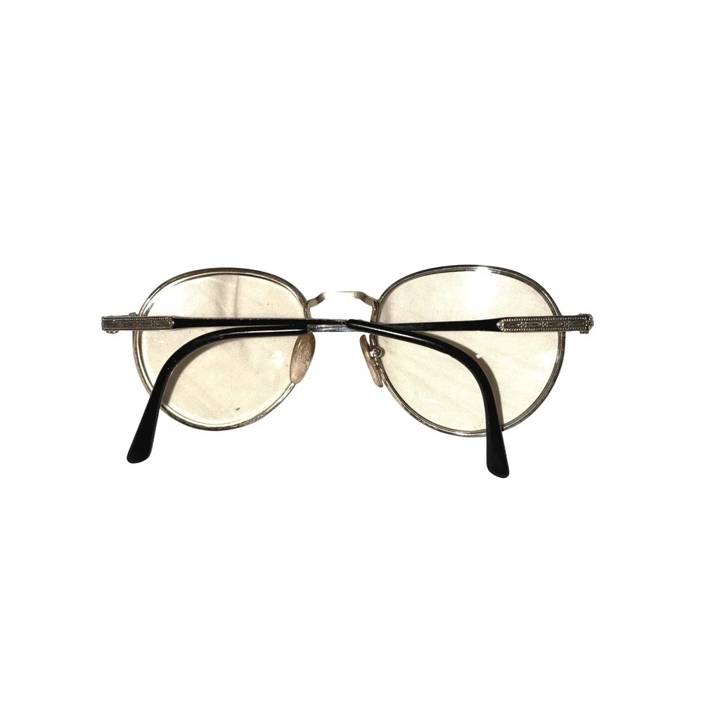 Vintage Polo Ralph Lauren Round P3 Eyeglasses Gold Wire Frame READ